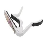 ERINGOGO Fish-shaped Capo for Acoustic Guitar and Ukulele, Quick Release Tuning Clamp, White Mechanical Capo for Folk, Bass, and Electric String Instruments