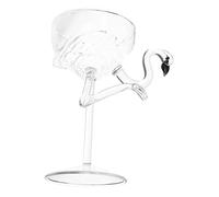 ERINGOGO Flamingo Glass Goblet Wine Glass Cocktail Cup Party Drinkware Decorative Household Barware for Celebrations and Gifts
