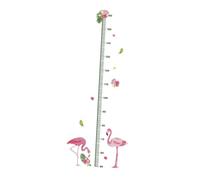 ERINGOGO Flamingo Height Chart Wall Decal Removable Growth Measuring Sticker Art Decal for Nursery Bedroom Boy Girl Playroom Decor