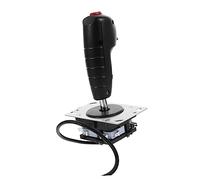 ERINGOGO Flight Joystick and Vibration with Precise Control for Gaming Aluminium Alloy and Pvc Construction Compatible with Flight Simulator Game Console Accessories