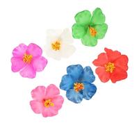 ERINGOGO Flower Hairpin Bohemian Hair Clips 6Pcs Hibiscus for Beach Party Wedding Accessories