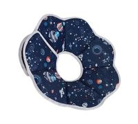ERINGOGO Foldable Cat Neck Anti-licking Collar Lightweight Breathable Protective Neckwear for Post-surgery Care and Injury Healing Material Planet Pattern