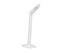 ERINGOGO Foldable Professional Interview Microphone with Condenser Sound Head Noise Reduction Technology Audio Plug Portable Desktop Stand Mic for Recording and Camera Use White