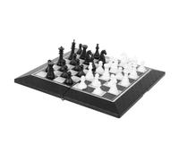 ERINGOGO Foldable Travel Chess Set Lightweight Portable Chess Board for Adults Educational Games Space Saving Design Easy Storage Versatile Checker Game Table