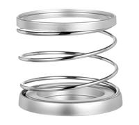 ERINGOGO Folding Steel Wire Spring Car Cup Holder Universal Beverage Rack and Phone Mount for Travel, Silver Car Drink Holder Compatible with Vehicles Interior