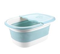 ERINGOGO Foot Washing Basin Foot Massage Bucket Foldable Wear-Resistant Plastic No Installation Required Promote Blood Circulation Home Camping Use