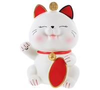 ERINGOGO Fortune Cat Piggy Bank Coin Jar Adornment Cute Cat-shaped Money Box for Birthday Home Decoration Savings Container for Families
