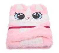 ERINGOGO Fox Plush Notebook Cartoon Diary for and Boys School Office Use A5 Pink Notebook for Daily Journals