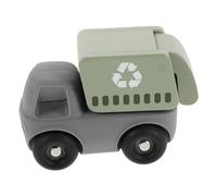 ERINGOGO Friction Powered Garbage Truck for Realistic Simulation Sanitation Vehicle with Ergonomic Grip Bright Colors and Smooth Push Design for Early Motor Skill Development