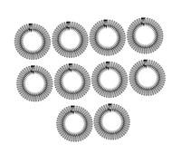 ERINGOGO Full Circular Stretch Hair Comb Set 10pcs Flexible Plastic Circle Comb Hair Wrap Headband Holder for Women for Daily Use