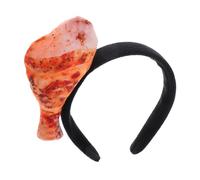 ERINGOGO Funny Turkey Leg Hairband Plush Thanksgiving Party Costume Accessory Realistic Fried Chicken Leg Headband for Adult Holiday Photo Props