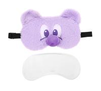 ERINGOGO Fuzzy S Sleep Mask Soft Breathable Cartoon Eye Cover for Boys and Comfortable Blackout Blindfold for Travel and Nighttime Rest Encourages Healthy Sleep Habits and Reduces Anxiety