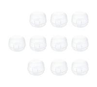 ERINGOGO Gas Cooker Safety Covers for Kids Universal Kitchen Stove Knob Protection White Plastic Childproof Safety Case 10pcs Set