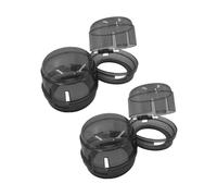 ERINGOGO Gas Stove Knob Covers Safety Protection Caps for Kitchen Home Use Universal Black Large Hole Design 4pcs Set