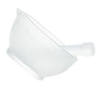 ERINGOGO Glass Garlic Mortar and Pestle with Ergonomic Pestle for Spices Grinding and Pills Crushing Smooth Surface Kitchen Bowl for Household and Pharmacy Use Easy to Clean and Store