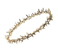 ERINGOGO Golden Thorn Crown Party Headpiece for Adults Sturdy Metal Construction for Weddings Proms and Costume Use