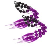 ERINGOGO Gradient Colored Bubble Braided Ponytail Hair Extension Wig for Handbraided Lantern Braids for Enhanced Volume and Fit Hairpiece for Festivals and Photoshoots