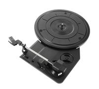 ERINGOGO Gramophone Turntable Movement Vinyl Record Player Built-In Speakers 200mm Record Player Needle Retro Black Design Sturdy Construction