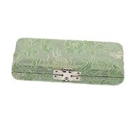 ERINGOGO Green Oboe Reed Holder Durable Silk Reed Organizing Box for Oboe Instruments Compact Safe Storage for Musicians the Go