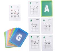 ERINGOGO Guitar Chord Chart Poster with Big Fonts for Beginners 49pcs on Coated Paper Can be Fixed on Wall or Music Stand Suitable for Kids and Adults Acoustic and Electric Guitar