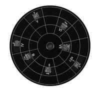 ERINGOGO Guitar Chord Wheel Aluminum Alloy Melody Tool for Music Theory Easy to Use Chord Progression Guide Suitable for Skill Levels