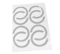 ERINGOGO Guitar DIY 8pcs Sound Hole Decals Stickers Easy to Install Paper Material Not Easy to Fade Unique Design Beautiful Appearance for Acoustic Guitar for Musicians