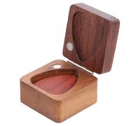 ERINGOGO Guitar Pick Storage Wooden Pick Box Guitar Plectrum Case Holder Accessories Kit Stuff