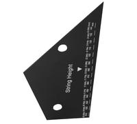 ERINGOGO Guitar String Action Gauge Tool Metal Measuring Device for Electric Bass Guitar Deform-resistant Smooth Finish for Accurate Measurements Essential Guitarist Accessory