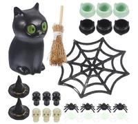 ERINGOGO Halloween Miniatures Witch Suit Plastic DIY Tiny Toys for Doll House Halloween Props and Items for Home Decoration