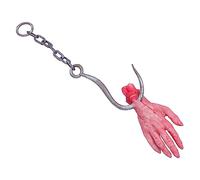 ERINGOGO Halloween Small Hanging Severed Hand Prop Creepy Latex Decoration for Haunted Houses Scary Holiday Ornament for Party and Bar Atmosphere Lightweight and
