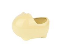 ERINGOGO Hamster Cooling Nest Ceramic Bathtub Pet Sleeping Shelter Light Yellow Practical House for Small Pets Portable Safe and Stable