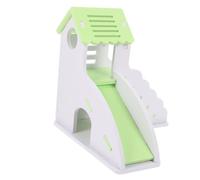 ERINGOGO Hamster Nest Small Hideout Climbing Ladder Slide Green White Pet Sleeping House Small Pets Hamster Cage Hiding Toy Plaything Guinea Pigs
