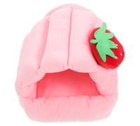 ERINGOGO Hamster Warm Nest Soft Cotton Sleeping House for Small Pets Winter Cozy Guinea Pig Bed Pink Small Pet Cotton Nest