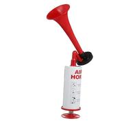 ERINGOGO Hand Pump Air Horn Loud Cheering Trumpet for Sports Events Portable Manual Operated Handheld Fan Horn with Plastic and Metal Attention Grabbing Noise Maker for Soccer and Party
