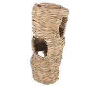 ERINGOGO Hand-woven Hamster Tunnel Safe Small Animal Hideout for Guinea Pigs Rabbits and Hamsters Multi-entry Straw Tube for Cage Enrichment and Play