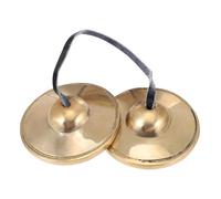 ERINGOGO Handmade Brass Yoga Cymbal Bell Percussion Instrument for Meditation Spiritual Practice with Long Ringing Tone and Lightweight Compact Design