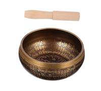 ERINGOGO Handmade Sound Bowl for Meditation Yoga Complete Simple Wooden Rod Desktop Decorations for Spiritual Practice Singing Bowl