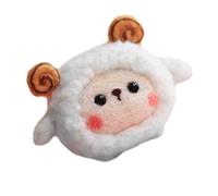 ERINGOGO Handmade Wool Felt Sheep Ornament DIY Felting Material Kit for Adults Beginners Needle Felting Craft with Wool Roving Easy to Use Complete Felt Animal Gift