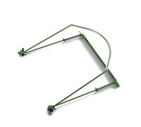 ERINGOGO Harmonica Holder Neck Rack Metal Frame Adjustable Harmonica Accessory for Mouth Organ Players Stainless Steel Green