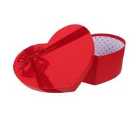 ERINGOGO Heart Shaped Valentine Box Medium Red Romantic Packaging for Chocolates Flowers Presents Couples Love Expression