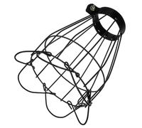 ERINGOGO Heating Lamp Cover Scalding Insulation Lamp Shade with Iron Mesh for Reptile Habitat Protection Prevents Burns for Lizards Turtles Birds and Pets Black Coated Guard