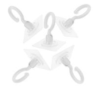 ERINGOGO Heavy Duty Swivel Ceiling Hook for Hanging Lights and Decorations, 360 Degree Rotating Plastic Hook with Adhesive Mount, for Kitchen and Ceiling Use