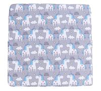 ERINGOGO Heightening Chair Cushion for Dining Chairs, Removable and Washable Detachable Booster Pad with Strap, Grey Horse Design, Suitable for and Preschoolers