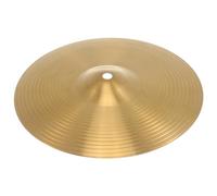 ERINGOGO Hi-hat Brass Cymbals 10 Inch Golden Finish Suitable for Beginner and Professional Drum Players in Multiple Settings