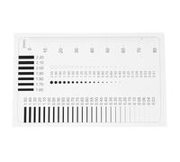 ERINGOGO High Precision Ruler with Handle Grip for Diameter Area Measurement Chart and Flaw Detection Gauge, Plastic Material with Versatile Application for Accurate Sec Size Estimation