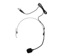 ERINGOGO High Sensitivity Headworn Microphone Wired Headset with Stable Connection for Stage Performances and Live Streaming, Black Plastic and Metal Design