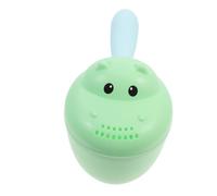 ERINGOGO Hippo Shaped Baby Shampoo Rinse Cup Light Green Bath Waterfall Rinser Made of Pp Material Easy to Hold Bath Cup for Toddlers Hair Washing