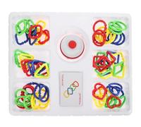 ERINGOGO Hook Linking for 660g Plastic Insertion Circle Linking Puzzle Set, Educational Brain Teaser Game for ’s Hands-on Learning and Fine Motor Skills Development