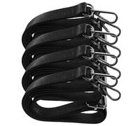 ERINGOGO Horse Blanket Leg Straps 4Pcs Adjustable Elastic Replacement Straps with Metal Snap Buckles for Equestrian Use