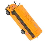 ERINGOGO Inertia School Bus Toy for Toddlers Pull Back Model Opening Doors and Music Creative Vehicle for Kids 1-3 Years Old